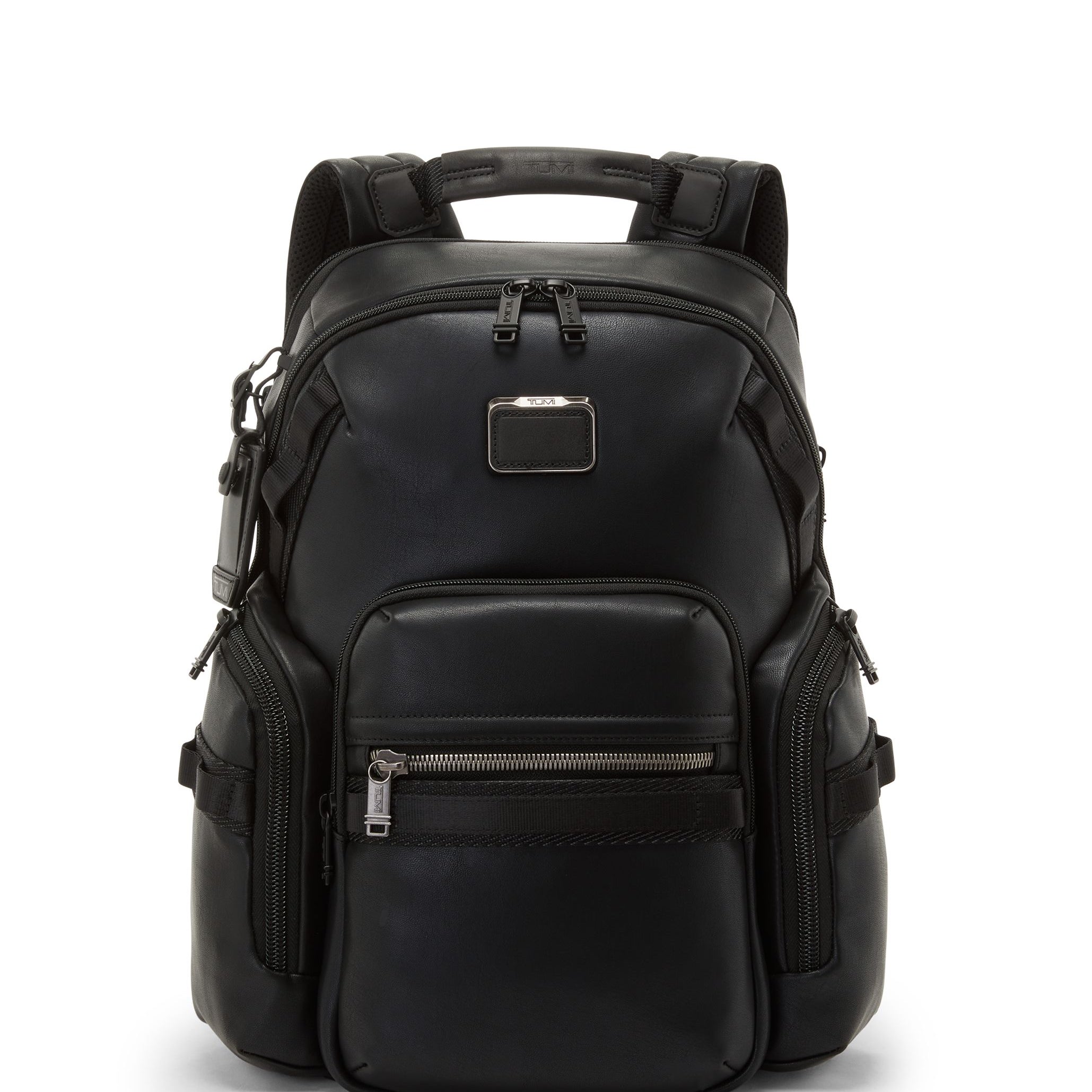 Tumi Alpha Bravo Leather Navigation Backpack