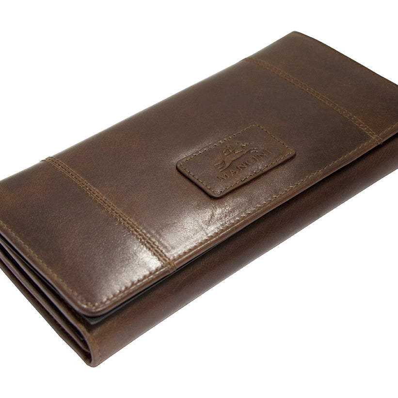 Mancini Casablanca Ladies' RFID Secured Trifold Wallet