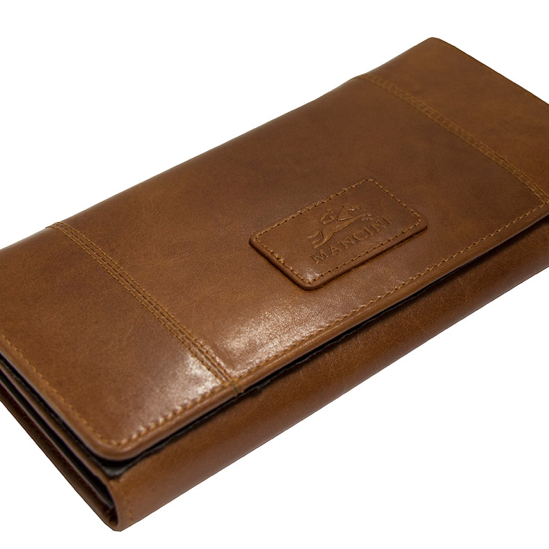 Mancini Casablanca Ladies' RFID Secured Trifold Wallet