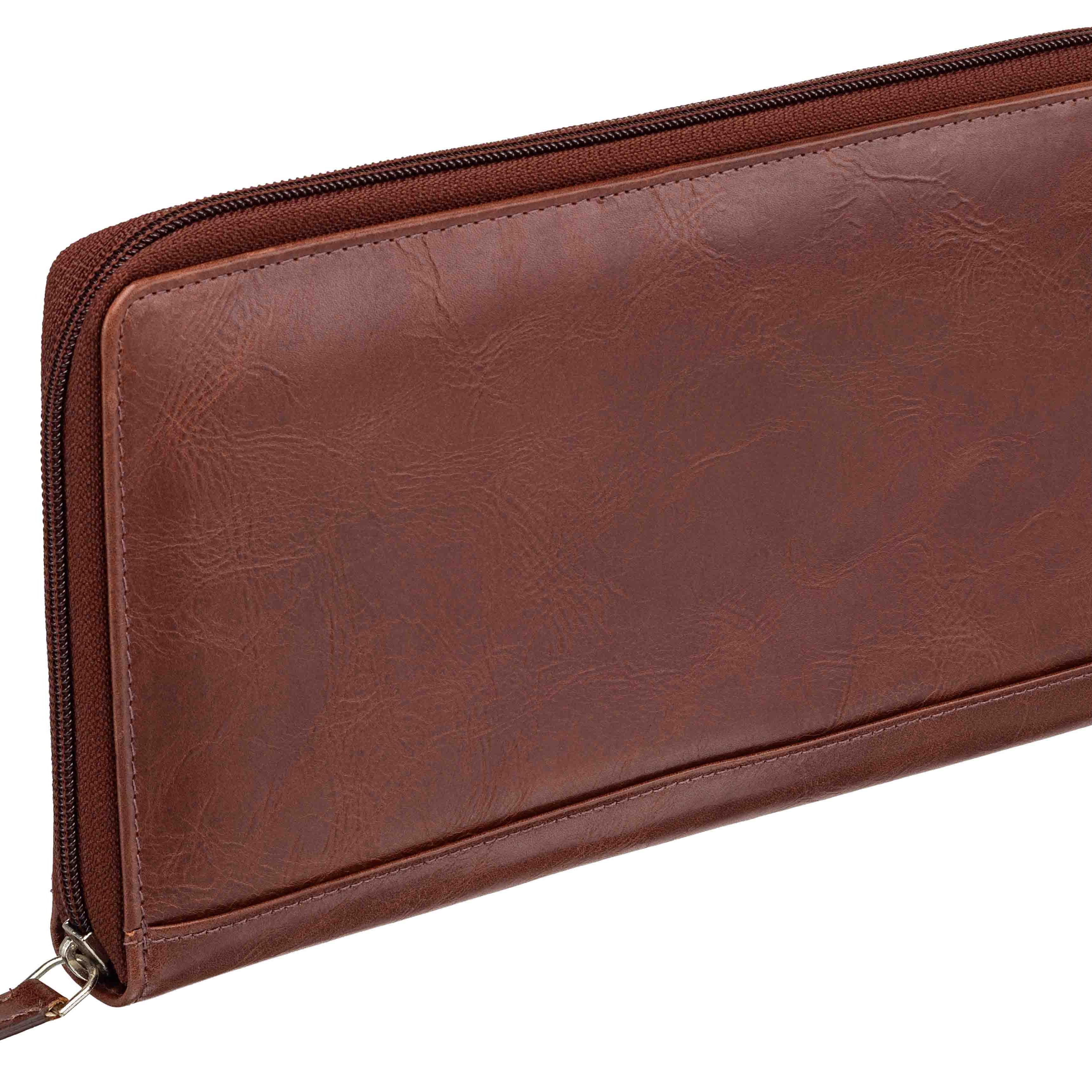 Mancini Casablanca RFID Secured Deluxe Passport/Travel Organizer