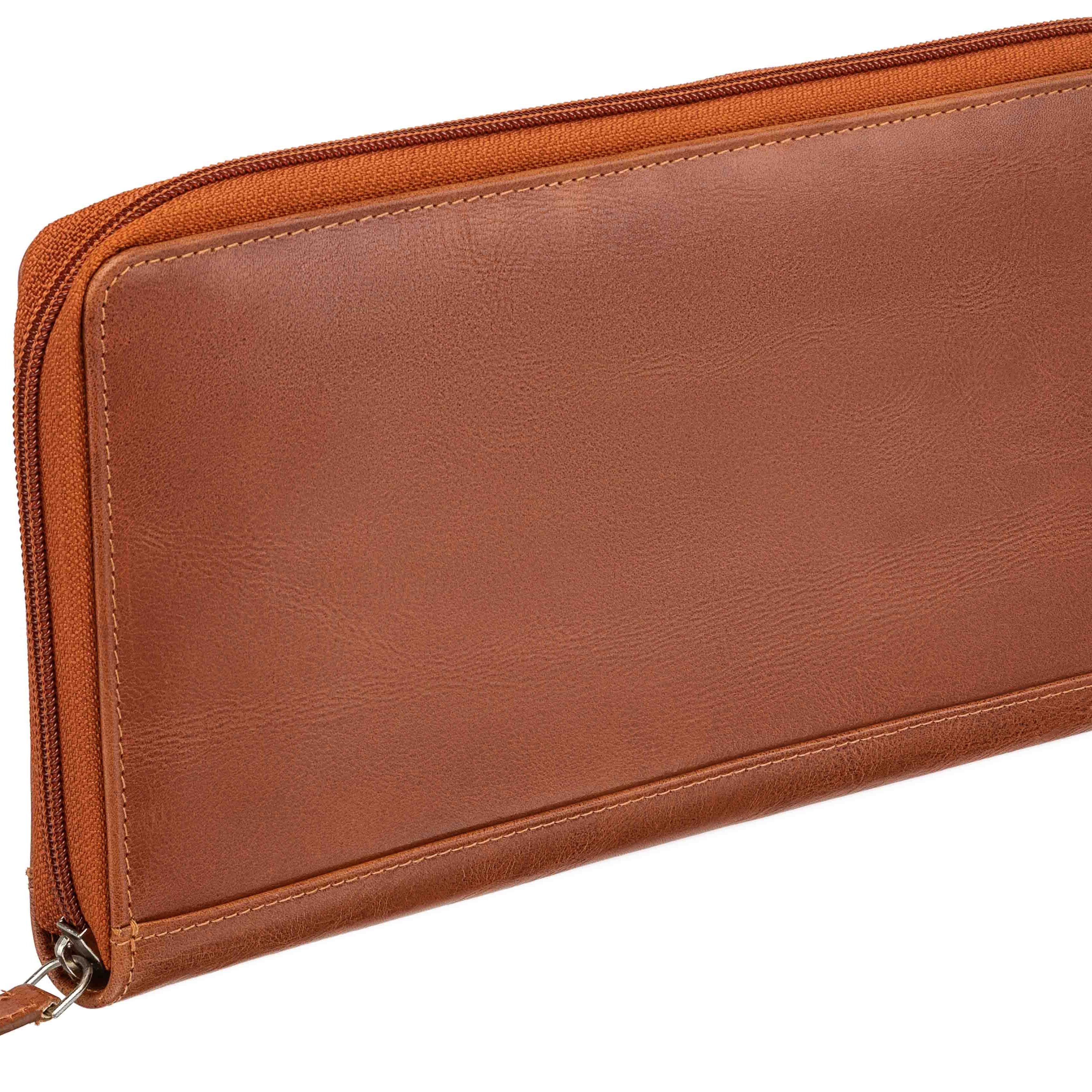 Mancini Casablanca RFID Secured Deluxe Passport/Travel Organizer