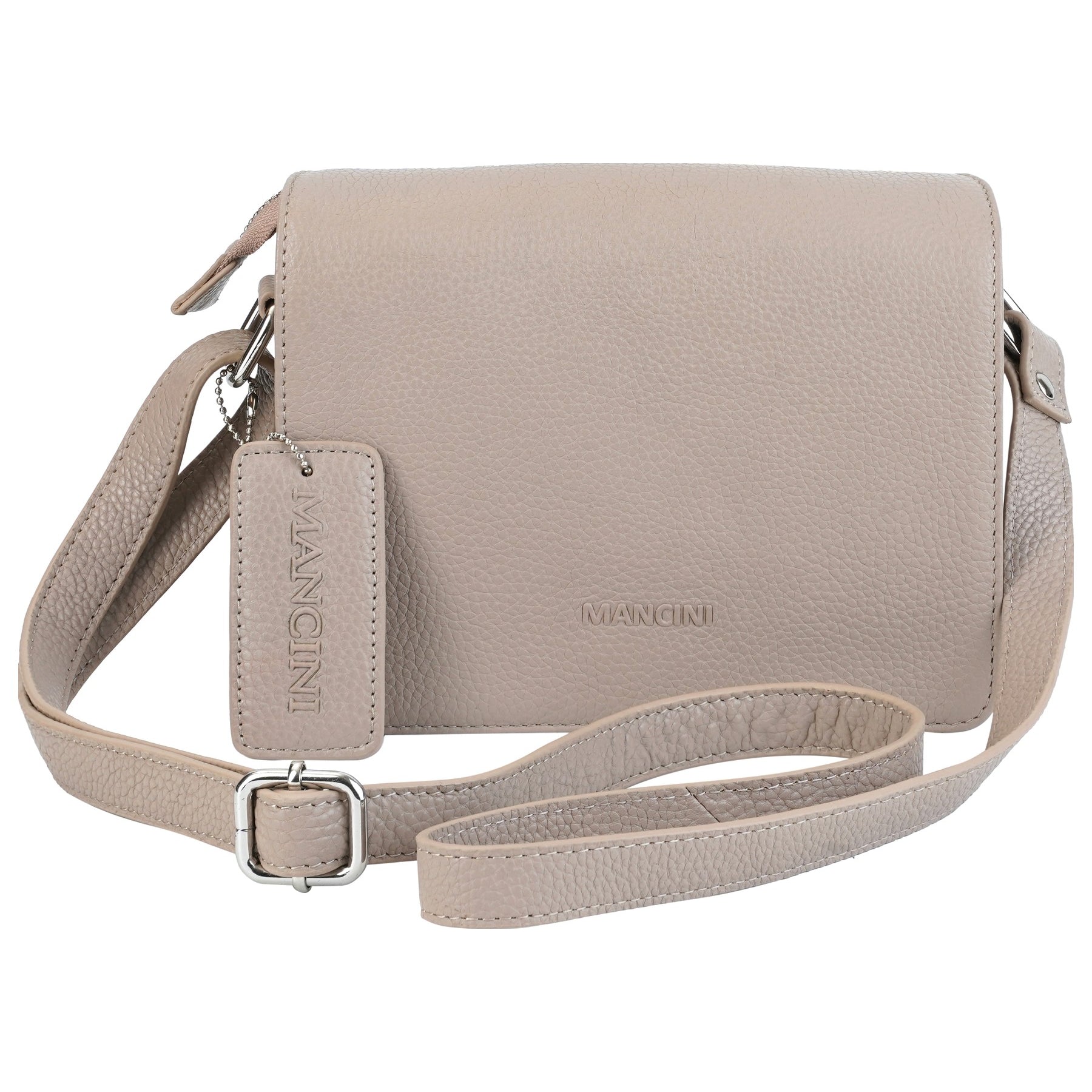Mancini Pebbled Connie Small Crossbody Handbag