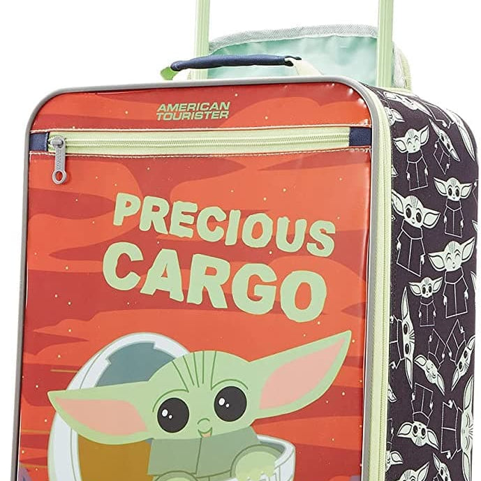 American Tourister Kids' Disney Softside Carry-On 18" Upright Luggage - Star Wars The Child - Precious Cargo