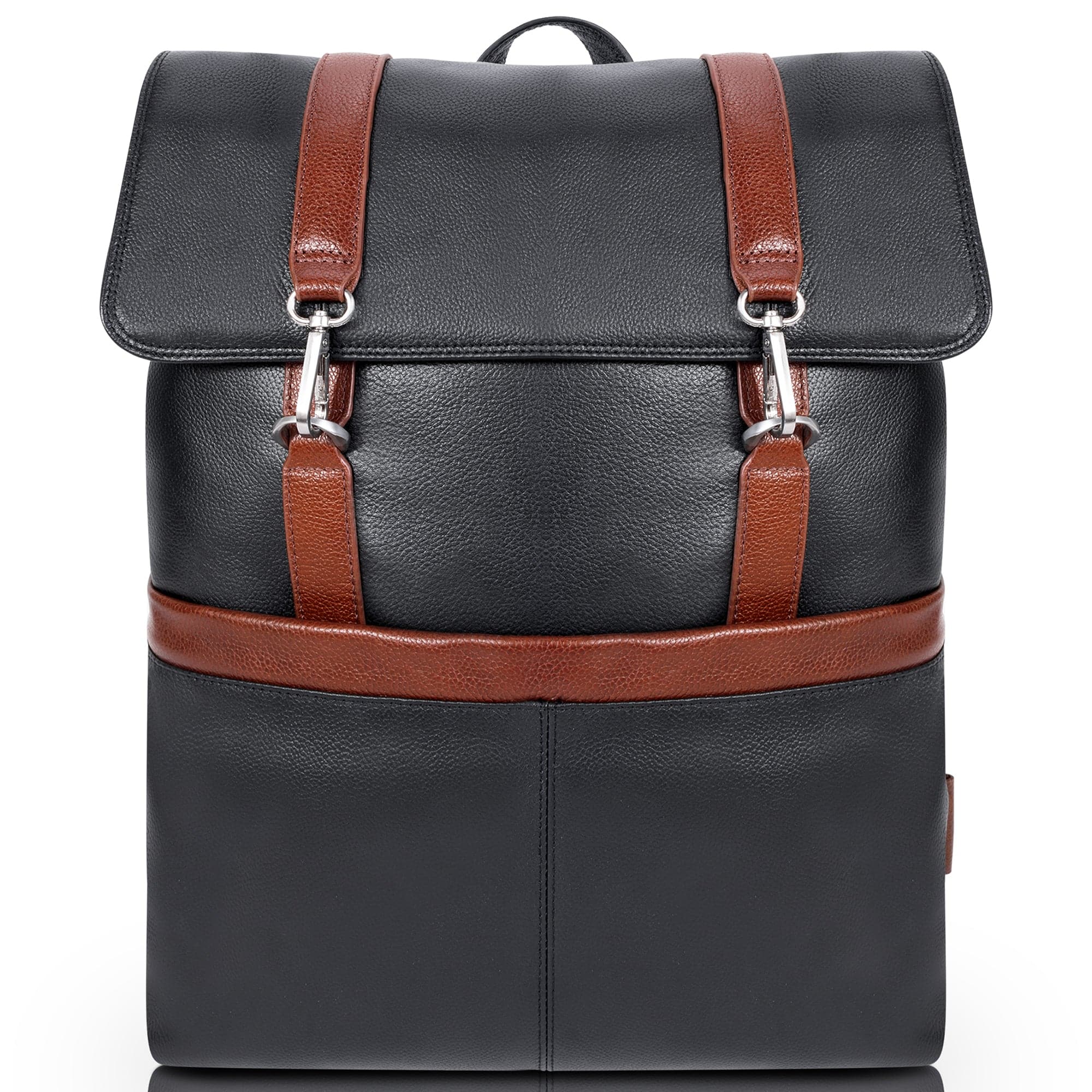 McKlein U Series Element 17" Two-Tone Flap-Over Laptop and Tablet Leather Backpack