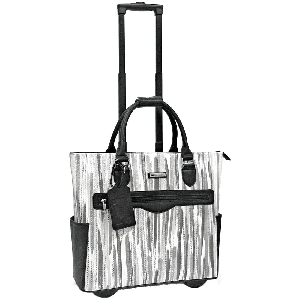 Cabrelli & Co. Fashion Executives Sylvie Silver 15"Rolling Briefcase