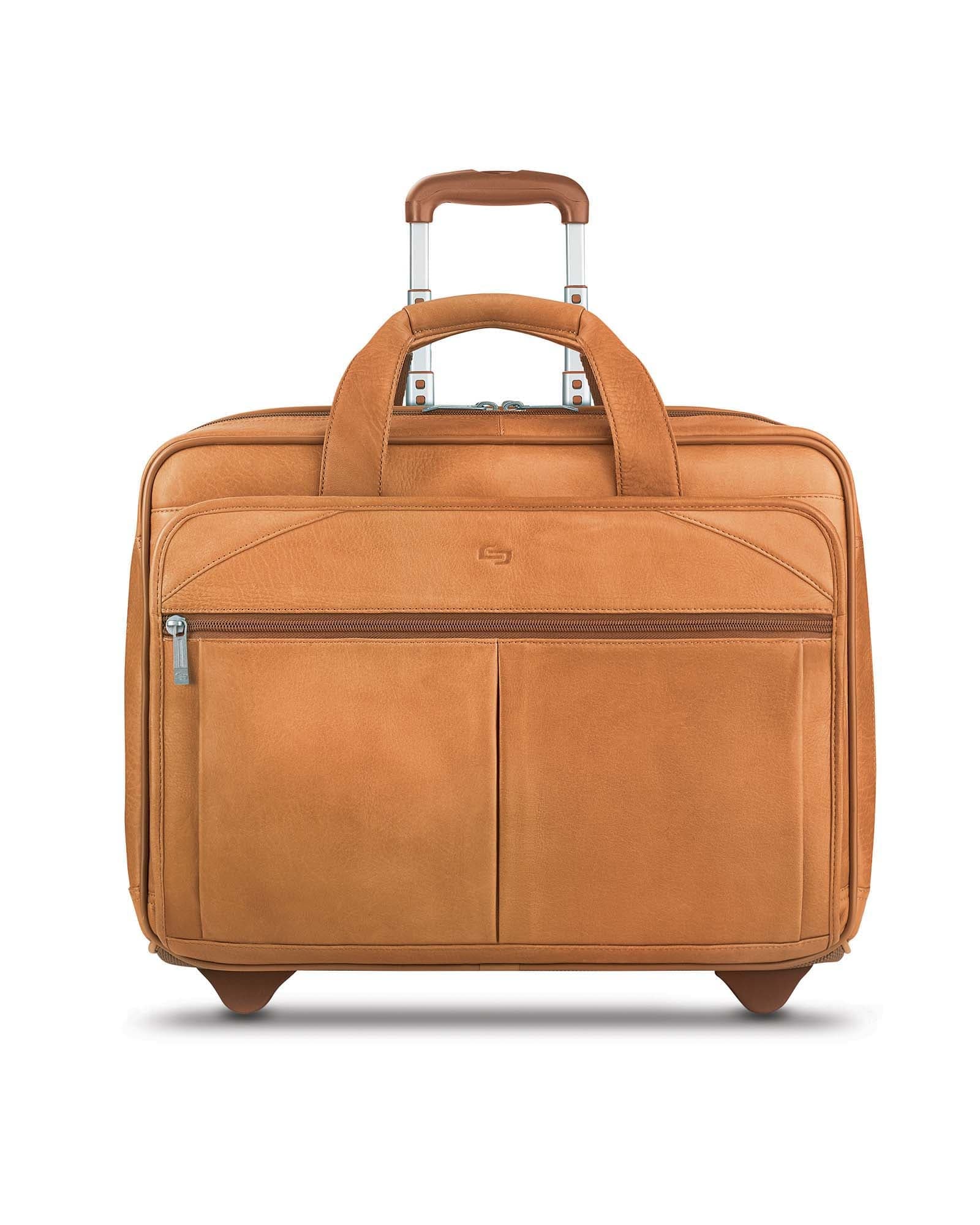 Solo Vintage Walker Leather Rolling Case