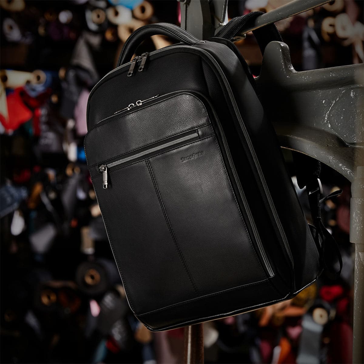Samsonite Sam Classic Leather Backpack – bagdUp