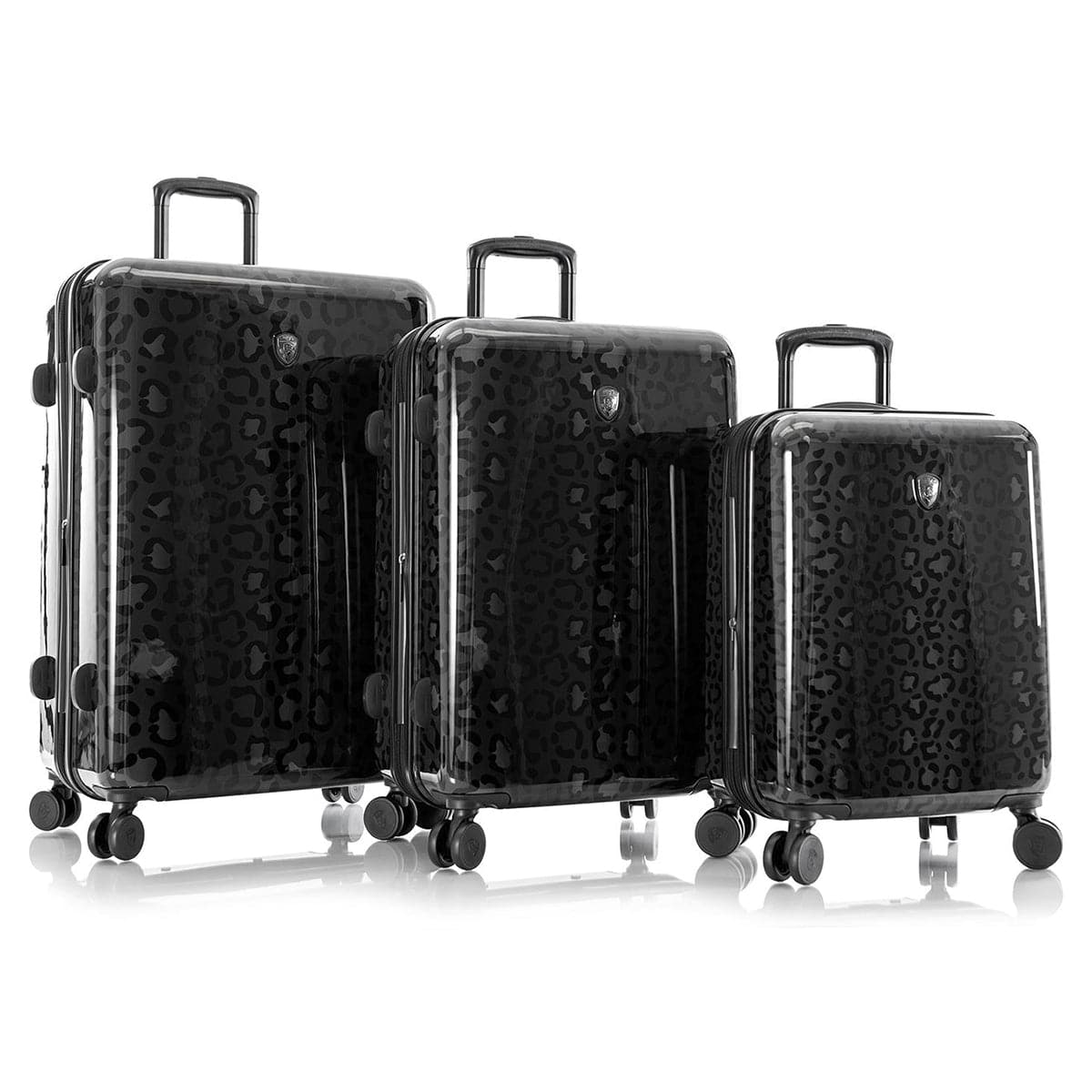 Heys Leopard Fashion Spinner 3 Piece Luggage Set
