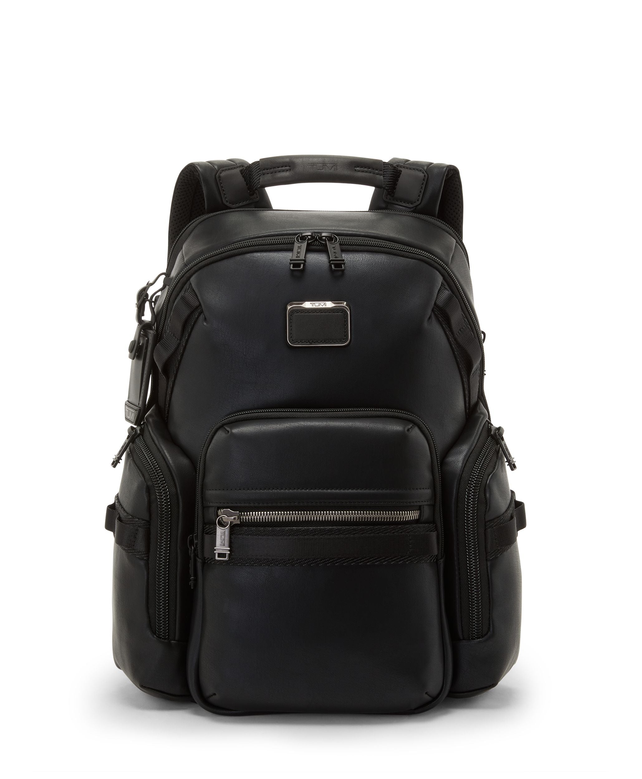 Tumi Alpha Bravo Leather Navigation Backpack