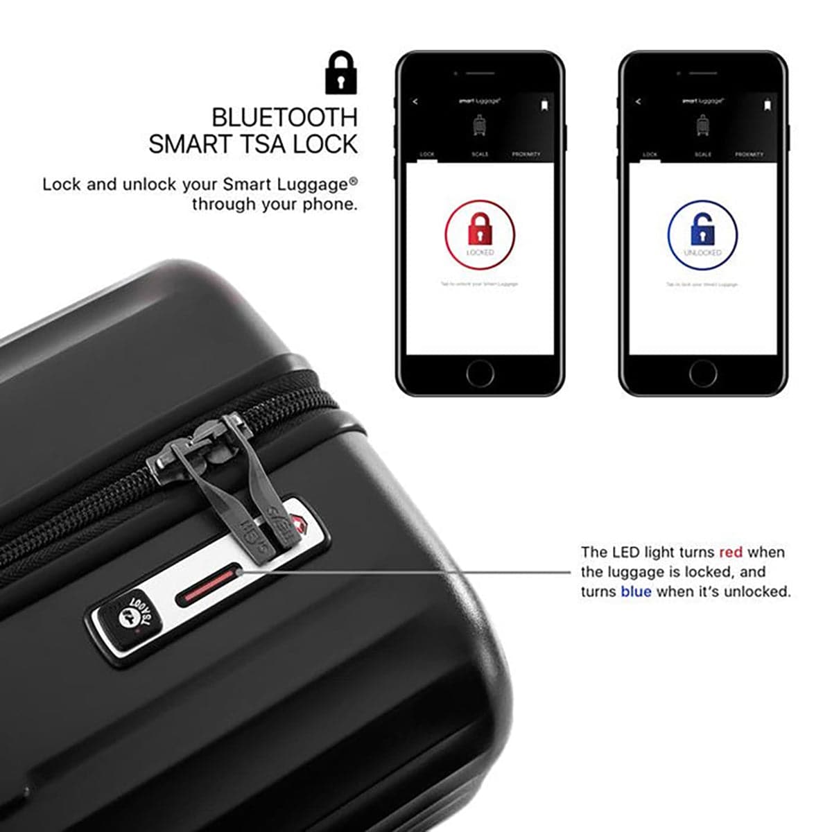 Heys SmartLuggage 3 Piece Spinner Luggage Set - Airline Approved