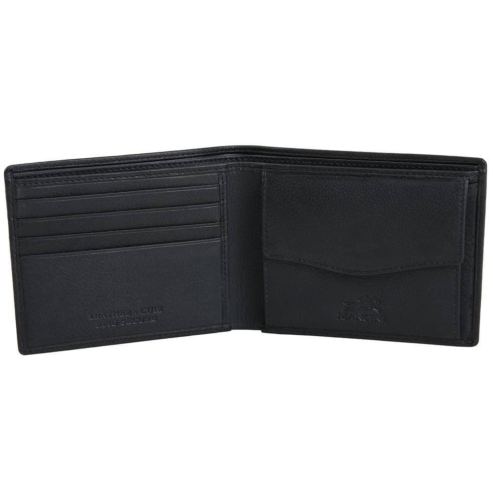 Mancini Monterrey RFID Billfold Wallet with Coin Pocket