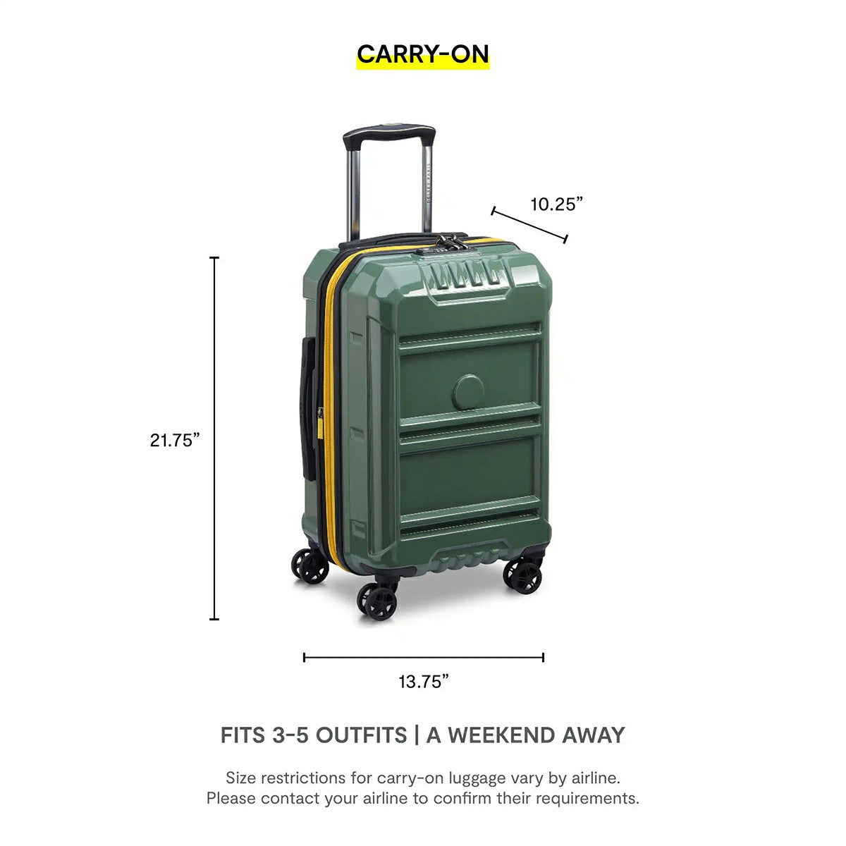 Delsey Rempart Carry-On Expandable Spinner Luggage