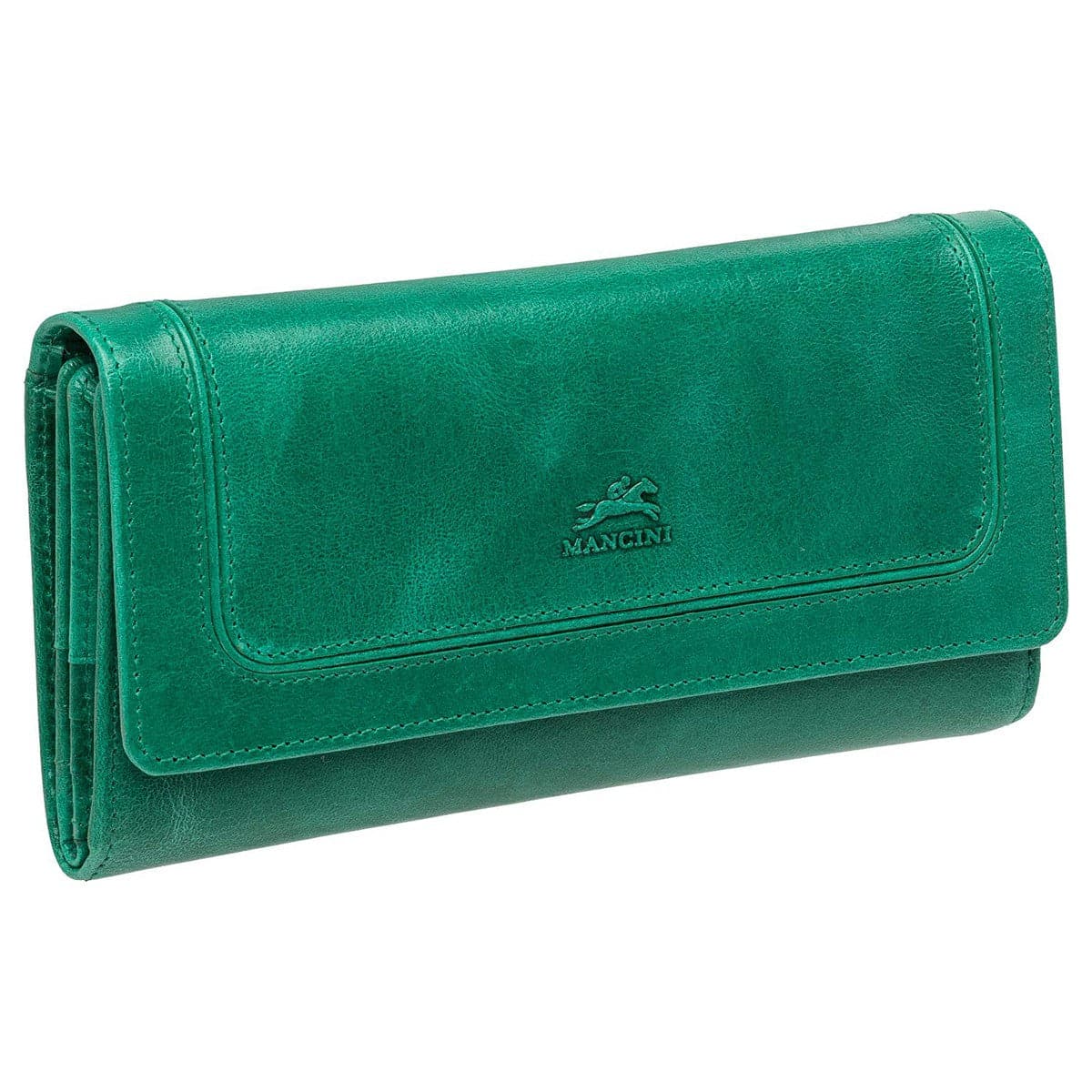 Mancini South Beach RFID Secure Quadruple Fold Wallet