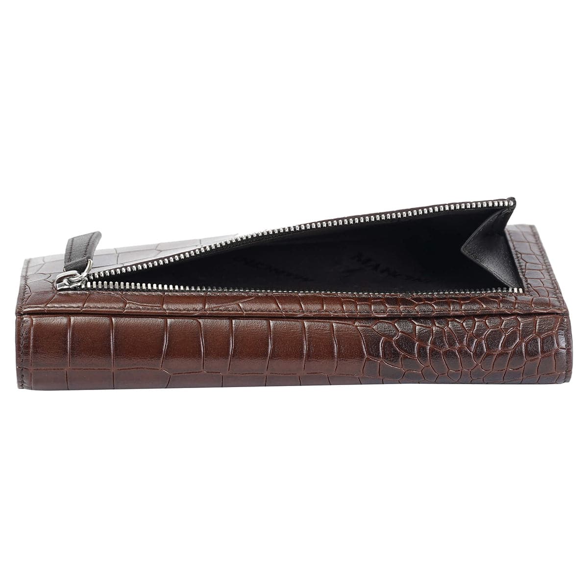 Mancini Croco2 Women’s Trifold Wallet with Enhanced RFID Security
