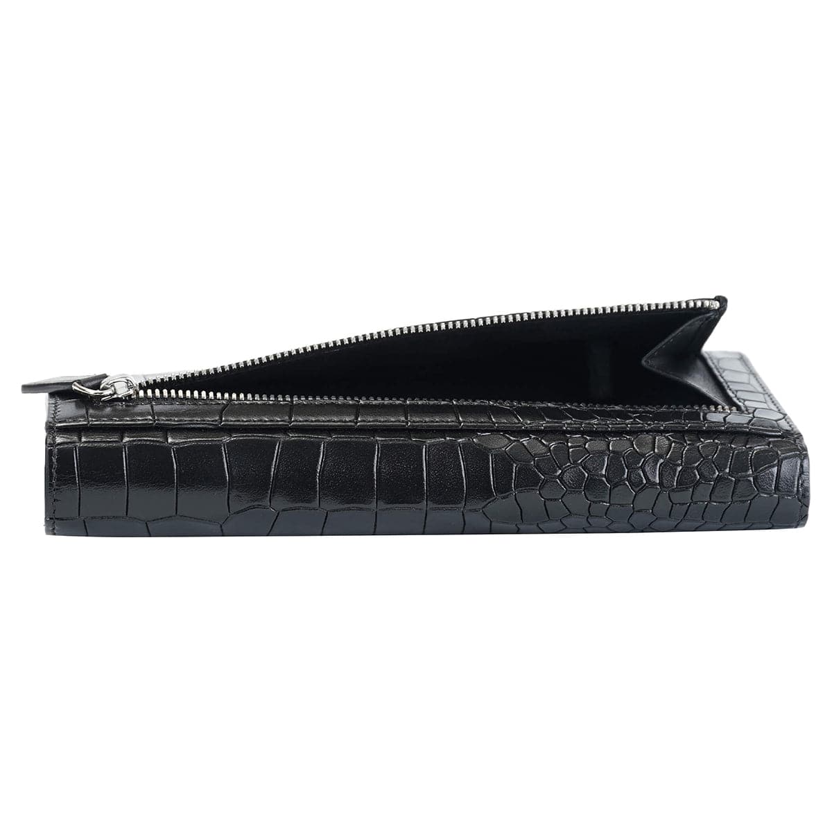 Mancini Croco2 Women’s Quad Fold Wallet with Enhanced RFID Security