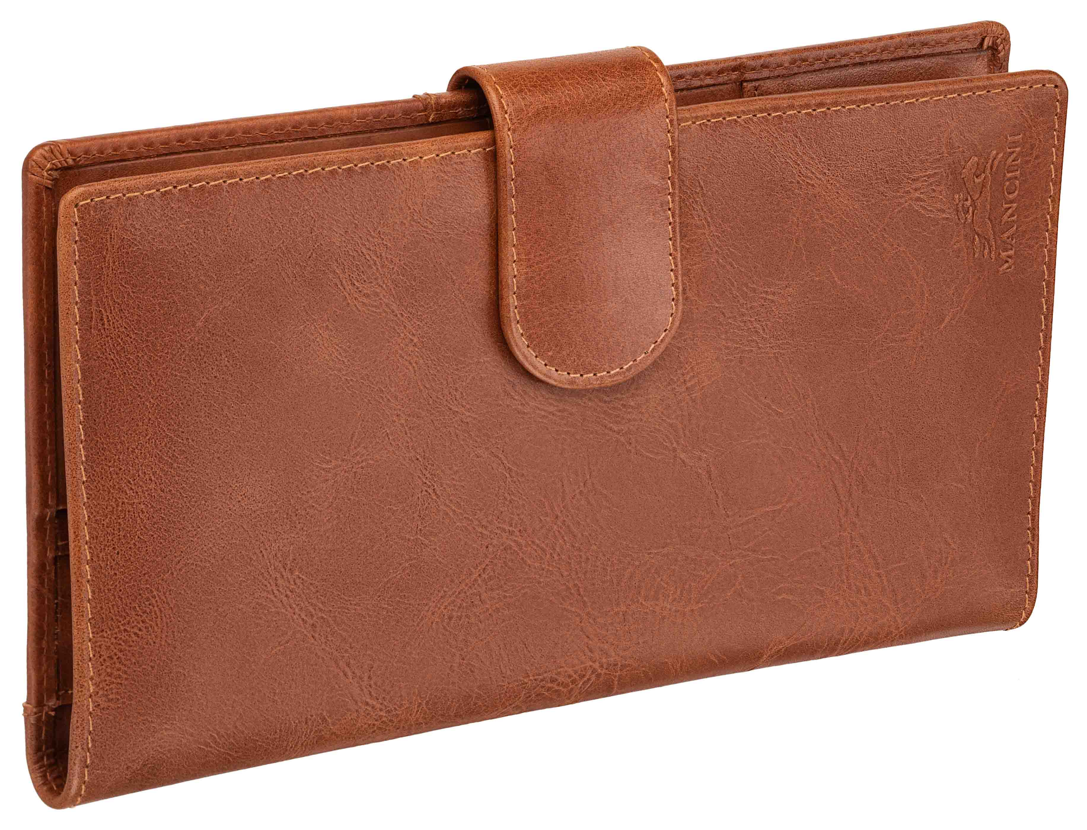 Mancini Casablanca RFID Secured Classic Passport/Travel Organizer