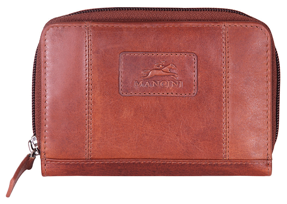Mancini Casablanca Ladies’ RFID Secured Medium Clutch Wallet