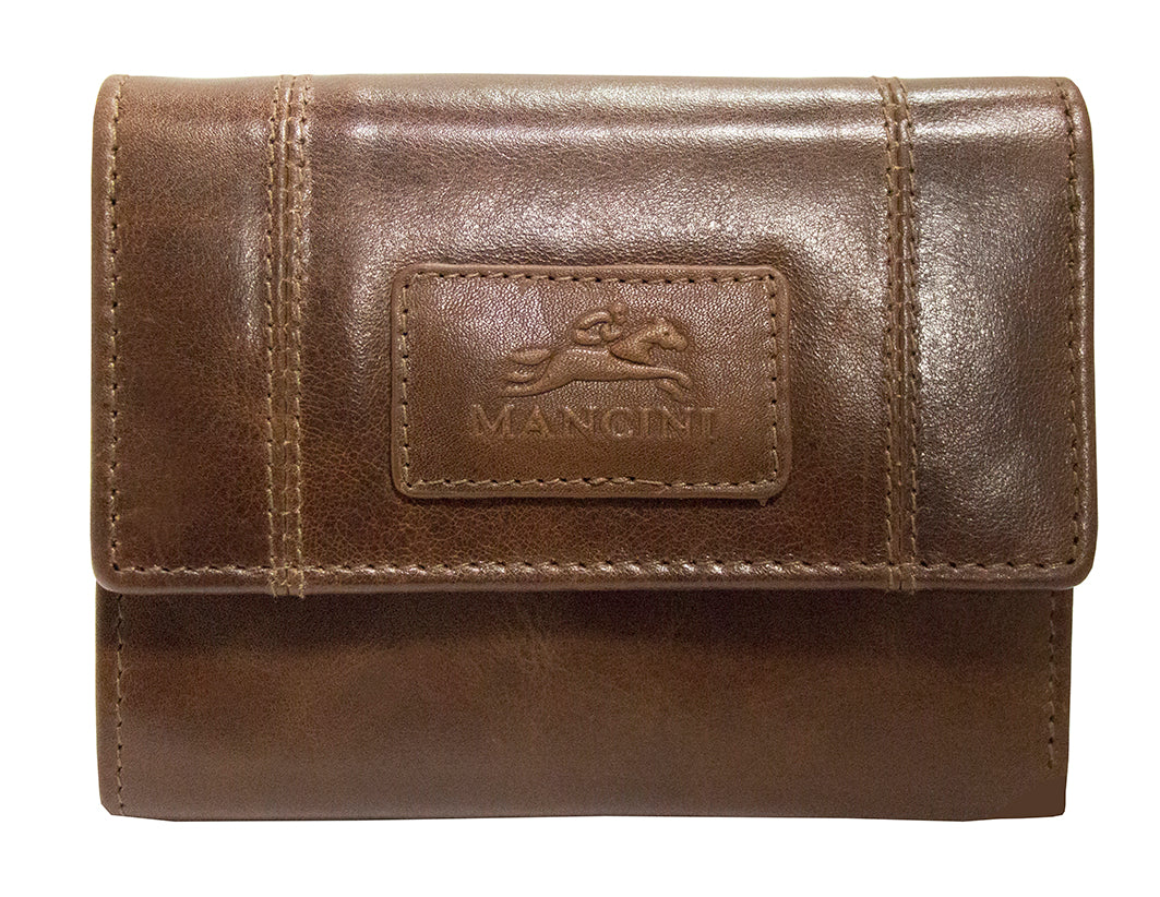 Mancini Casablanca Ladies' RFID Secured Small Clutch Wallet