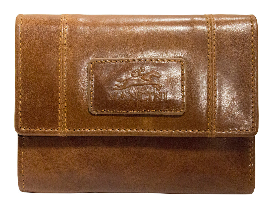 Mancini Casablanca Ladies' RFID Secured Small Clutch Wallet