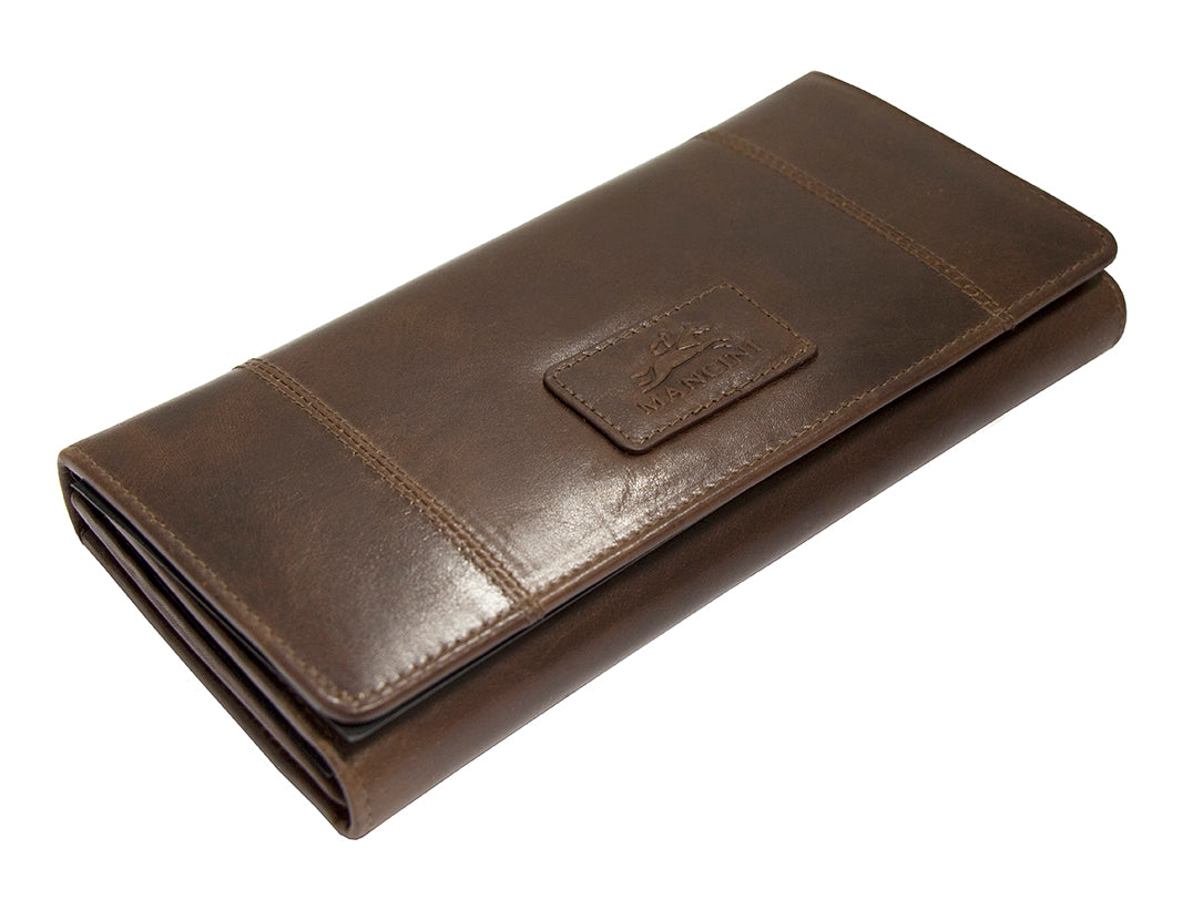 Mancini Casablanca Ladies' RFID Secured Trifold Wallet