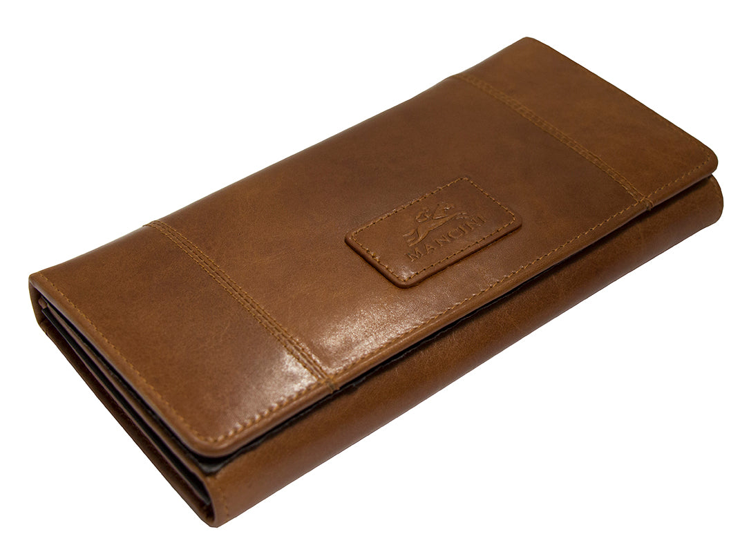 Mancini Casablanca Ladies' RFID Secured Trifold Wallet