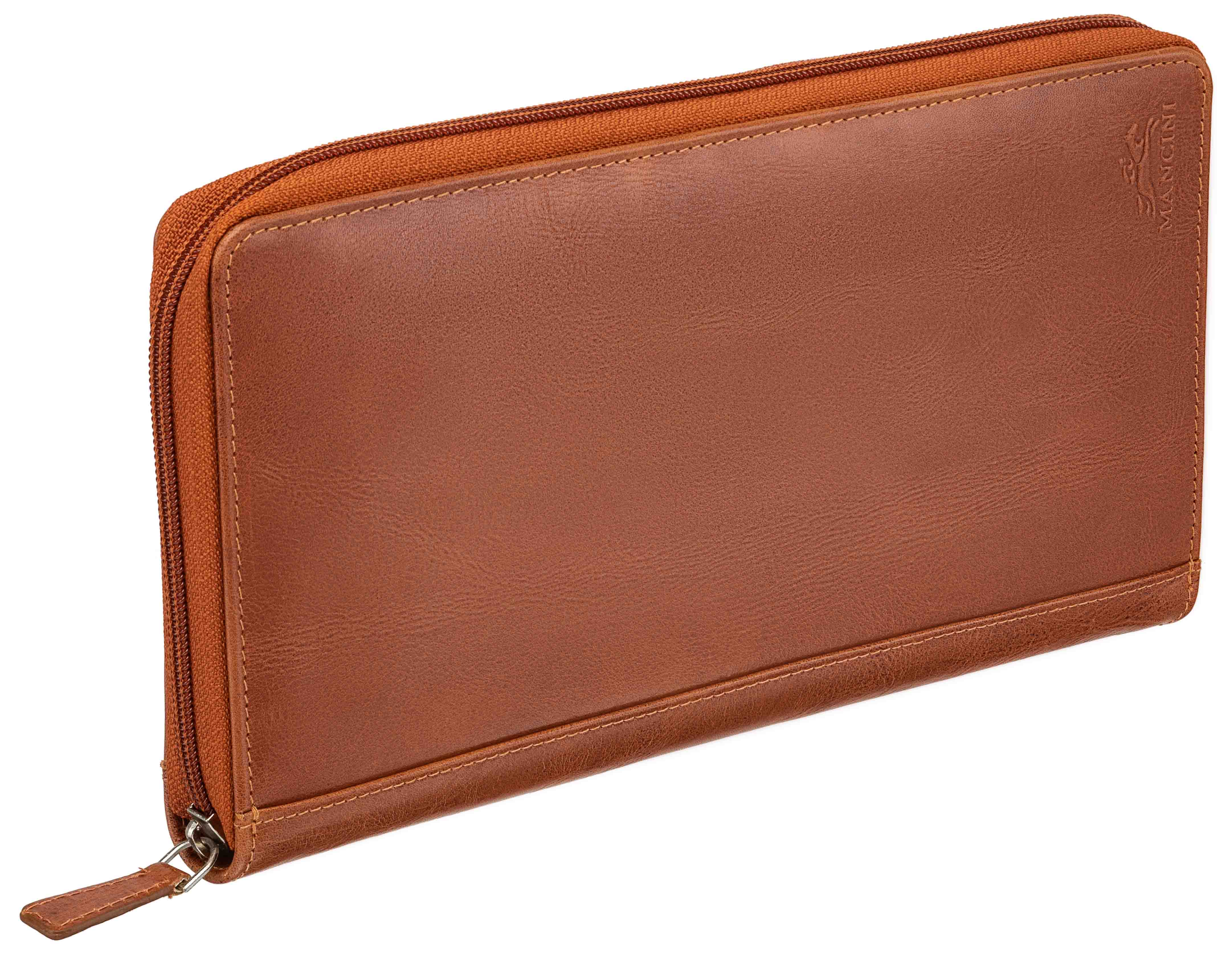 Mancini Casablanca RFID Secured Deluxe Passport/Travel Organizer