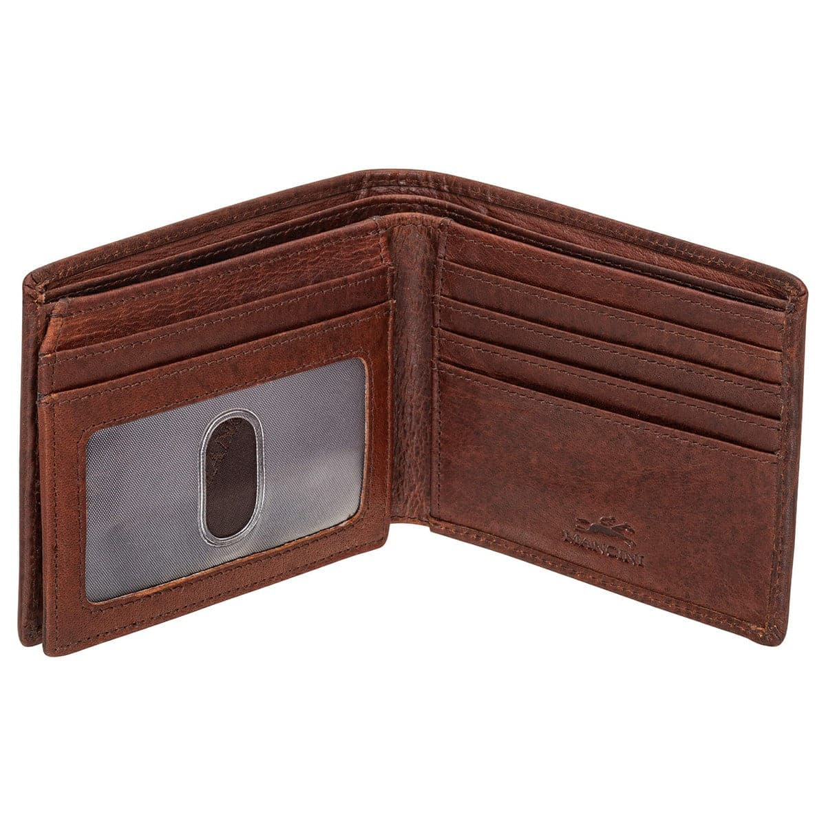 Mancini Buffalo RFID Secure Left Wing Billfold Wallet