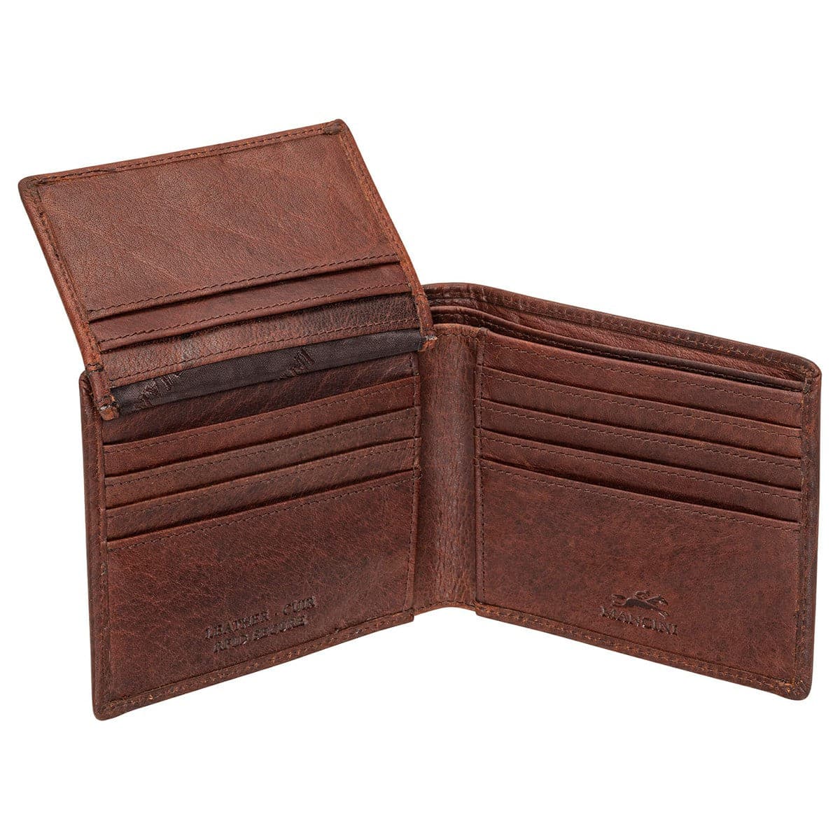 Mancini Buffalo RFID Secure Left Wing Billfold Wallet