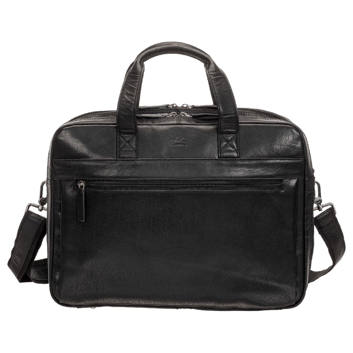 Mancini Buffalo Double Compartment Briefcase for 15.6" Laptop and Tablet