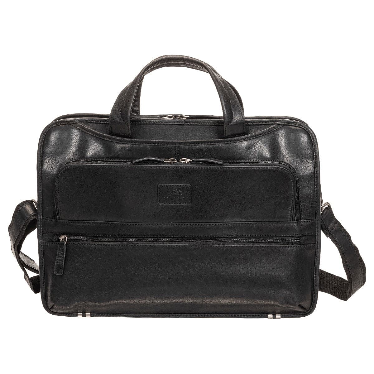 Mancini Buffalo Triple Compartment Briefcase for 15.6" Laptop / Tablet