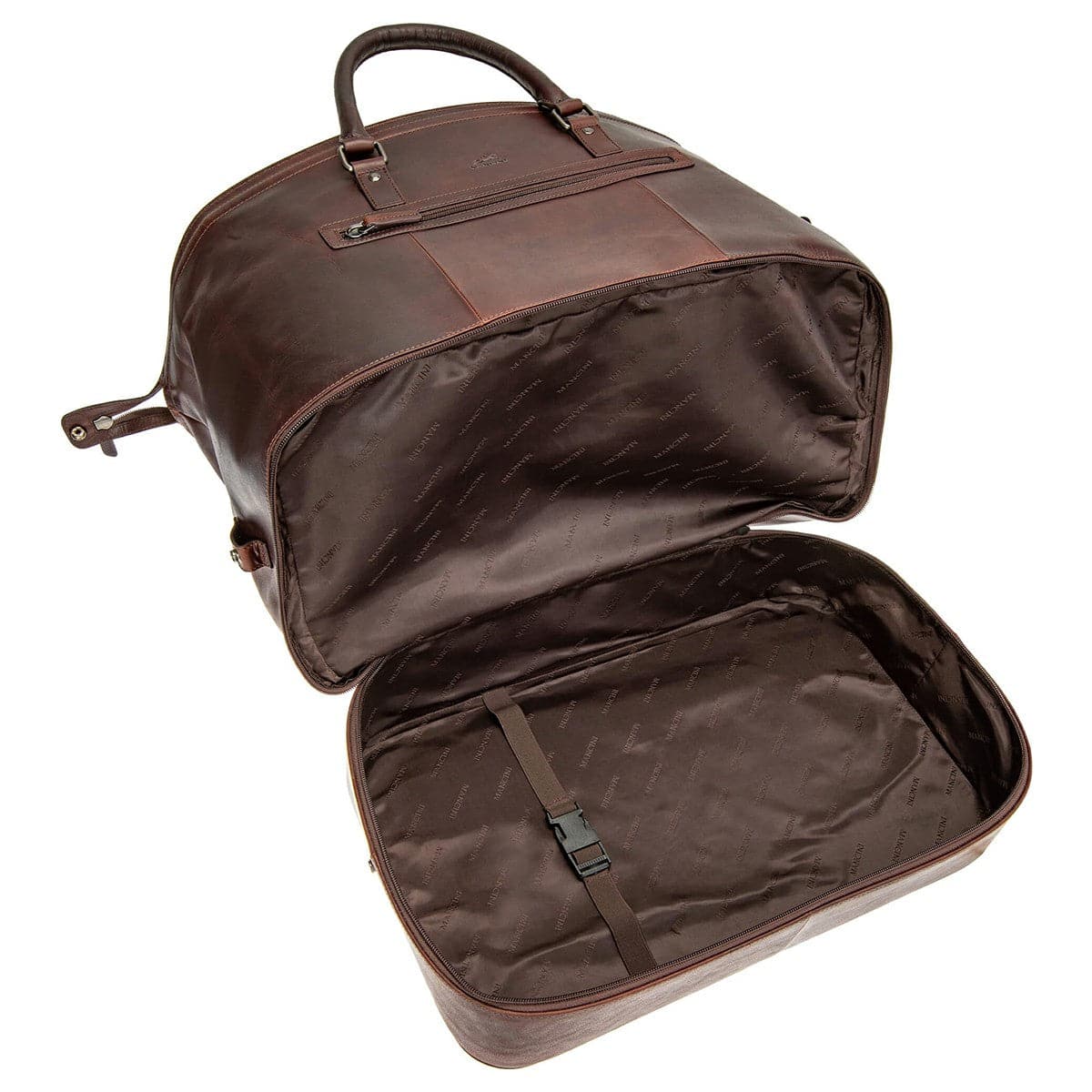 Mancini Buffalo Double Compartment Duffle Bag