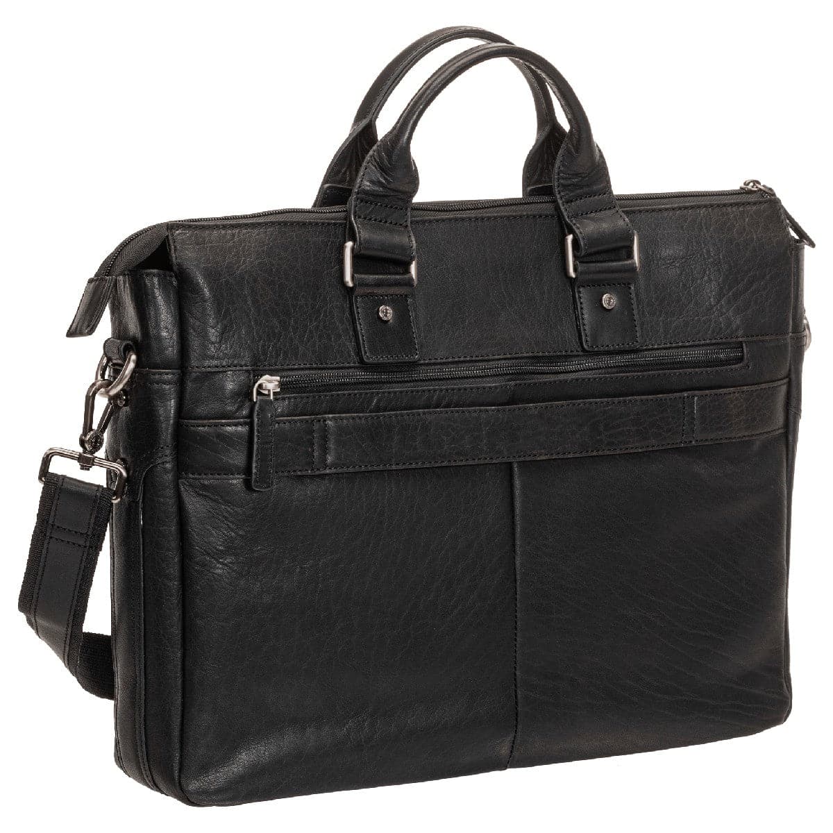 Mancini Buffalo Single Compartment Briefcase for 15.6" Laptop / Tablet