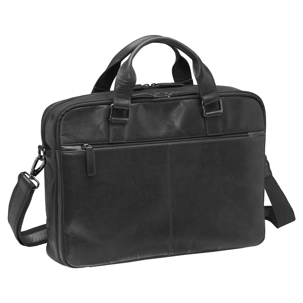 Mancini Buffalo Briefcase with Dual Compartments for 15.6" Laptop
