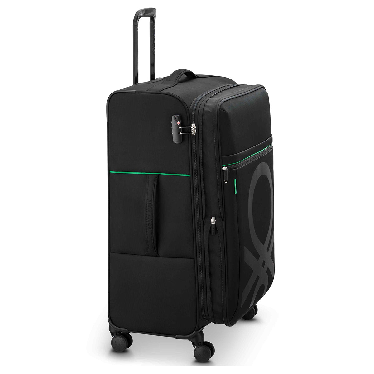 Delsey Benetton Color Block Large Spinner Luggage