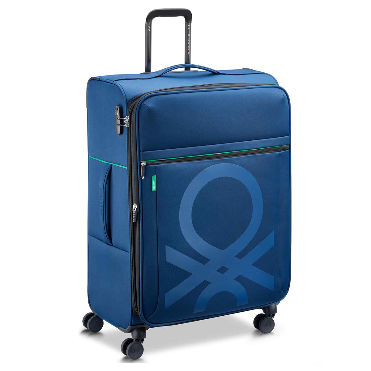 Delsey Benetton Color Block Large Spinner Luggage