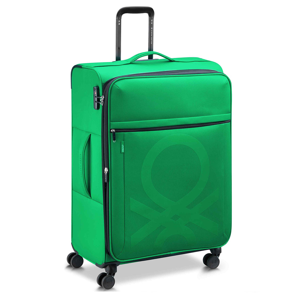 Delsey Benetton Color Block Large Spinner Luggage