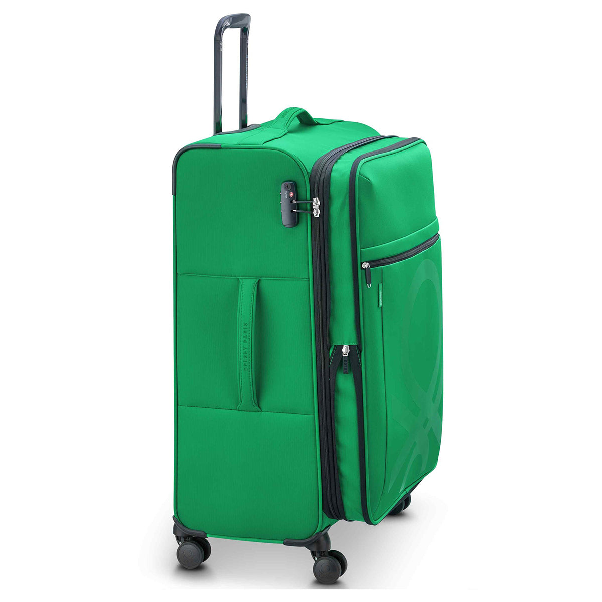 Delsey Benetton Color Block Large Spinner Luggage