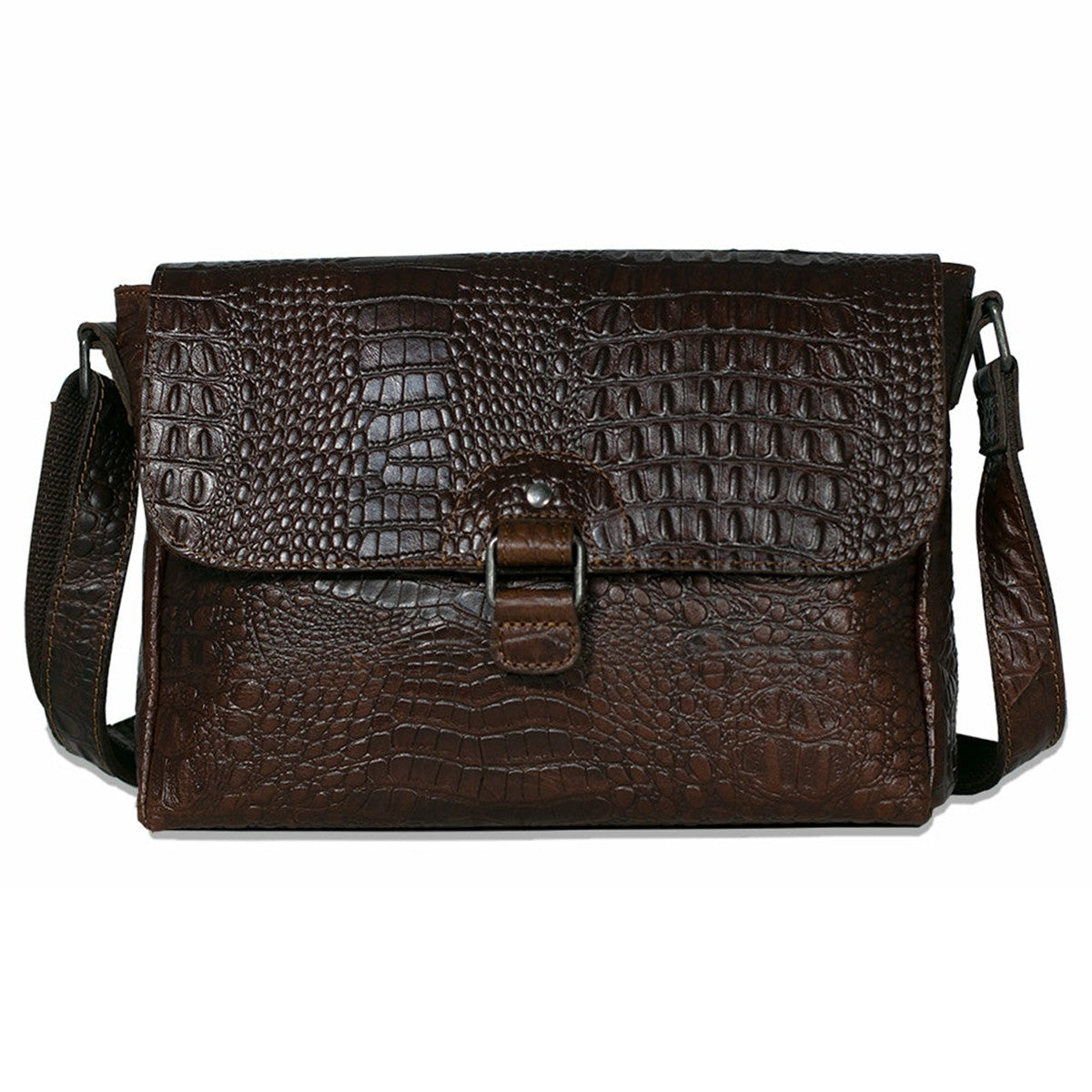 Jack Georges Hornback Croco Olivia Crossbody Bag