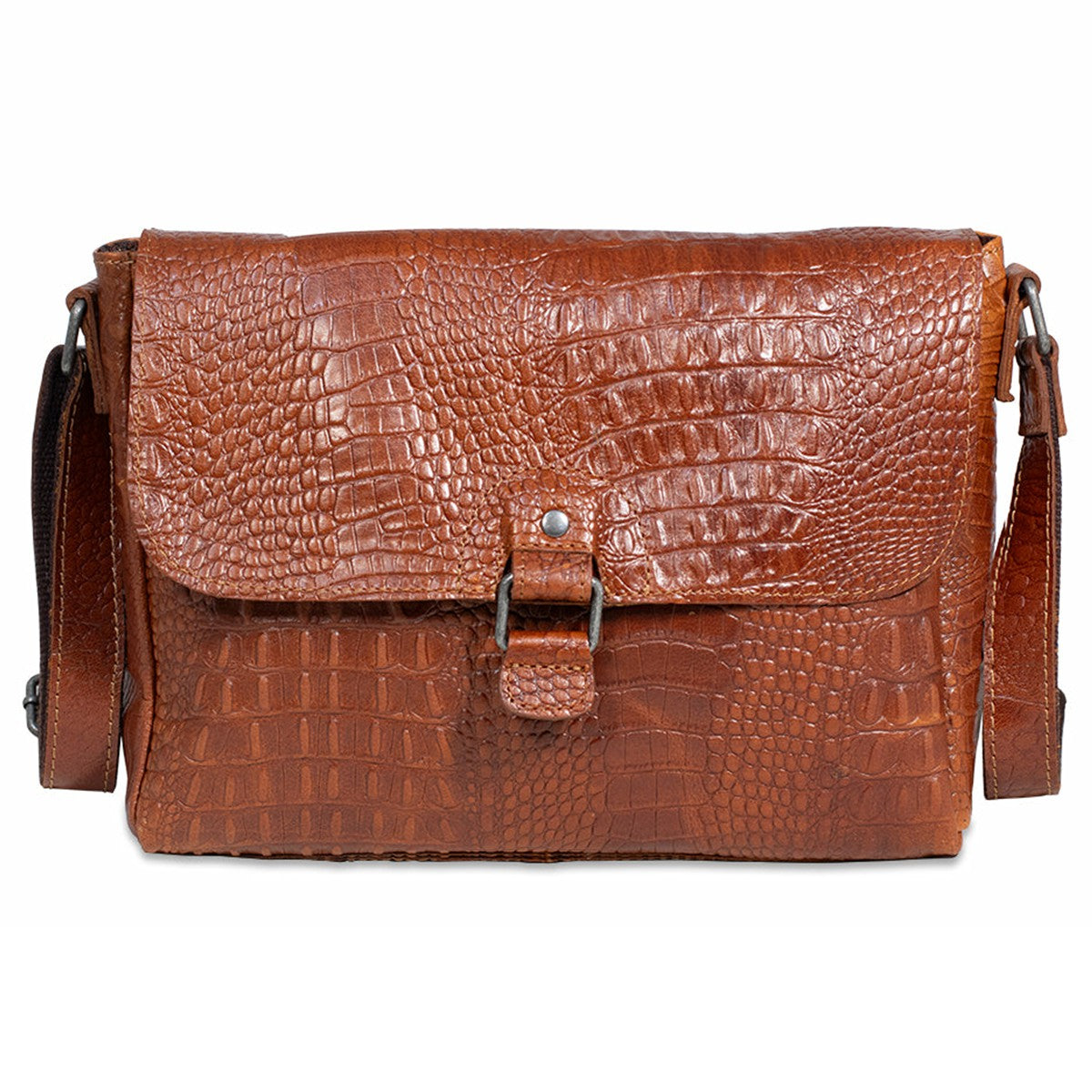 Jack Georges Hornback Croco Olivia Crossbody Bag