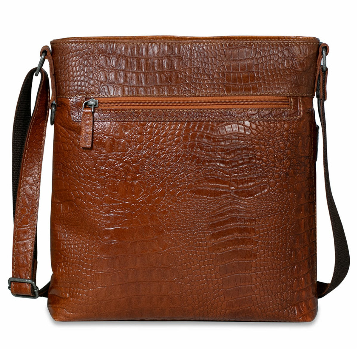 Jack Georges Hornback Croco Crossbody Bag