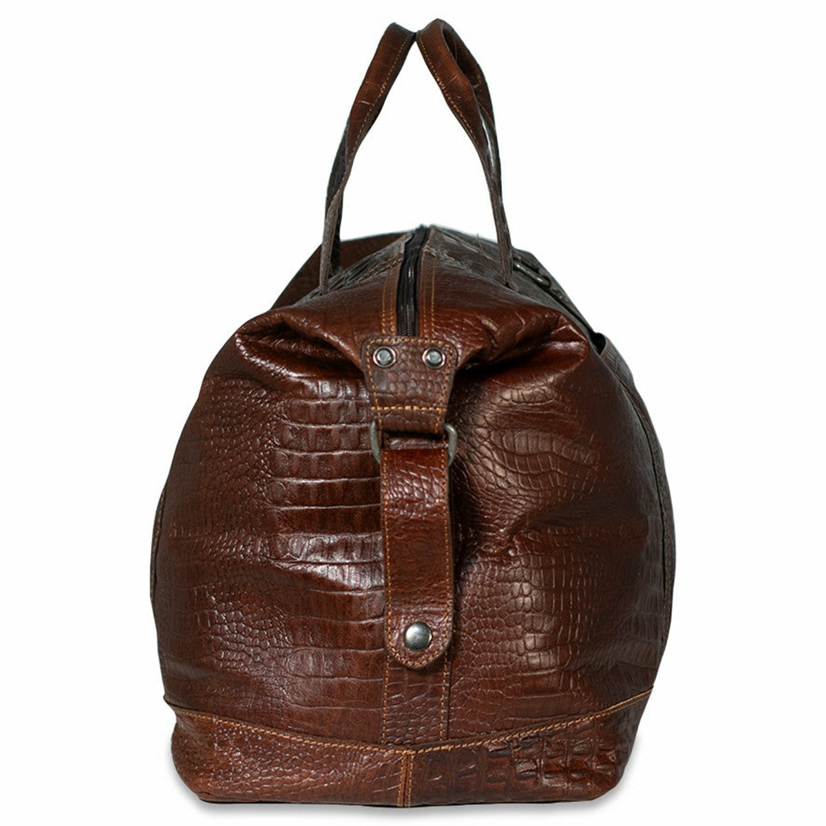 Jack Georges Hornback Croco Duffle Bag