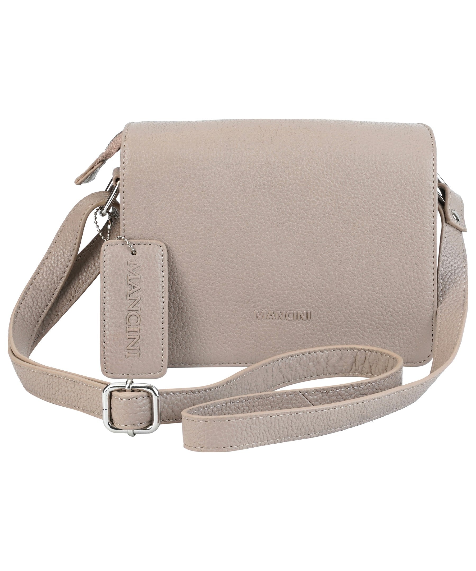 Mancini Pebbled Connie Small Crossbody Handbag