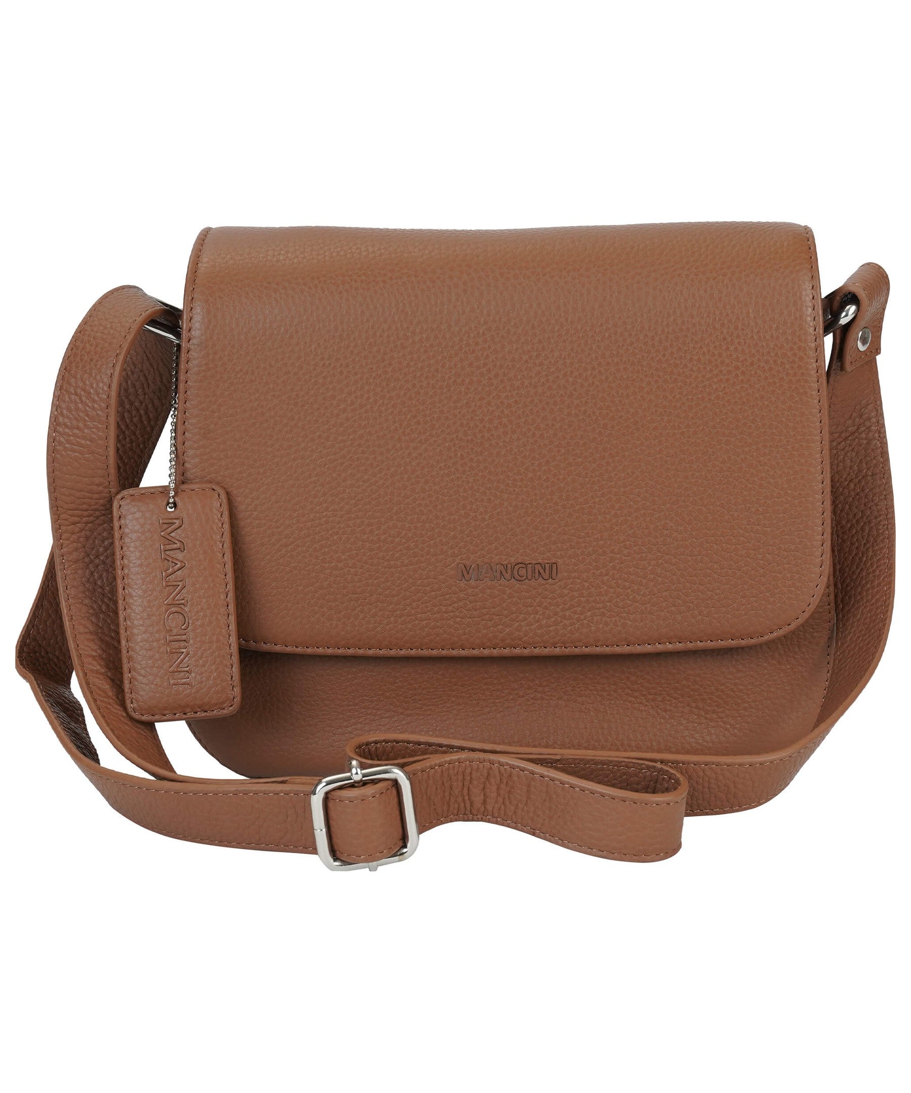 Mancini Pebbled Alison Crossbody Handbag