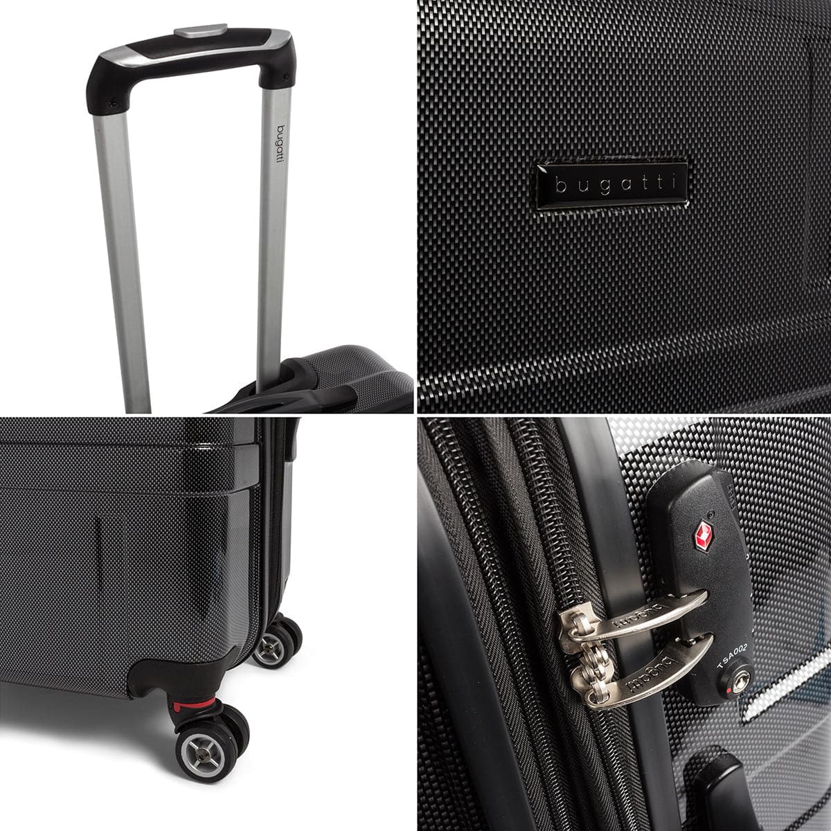 Bugatti Budapest Hard Case Luggage Set - Thumbnail 2