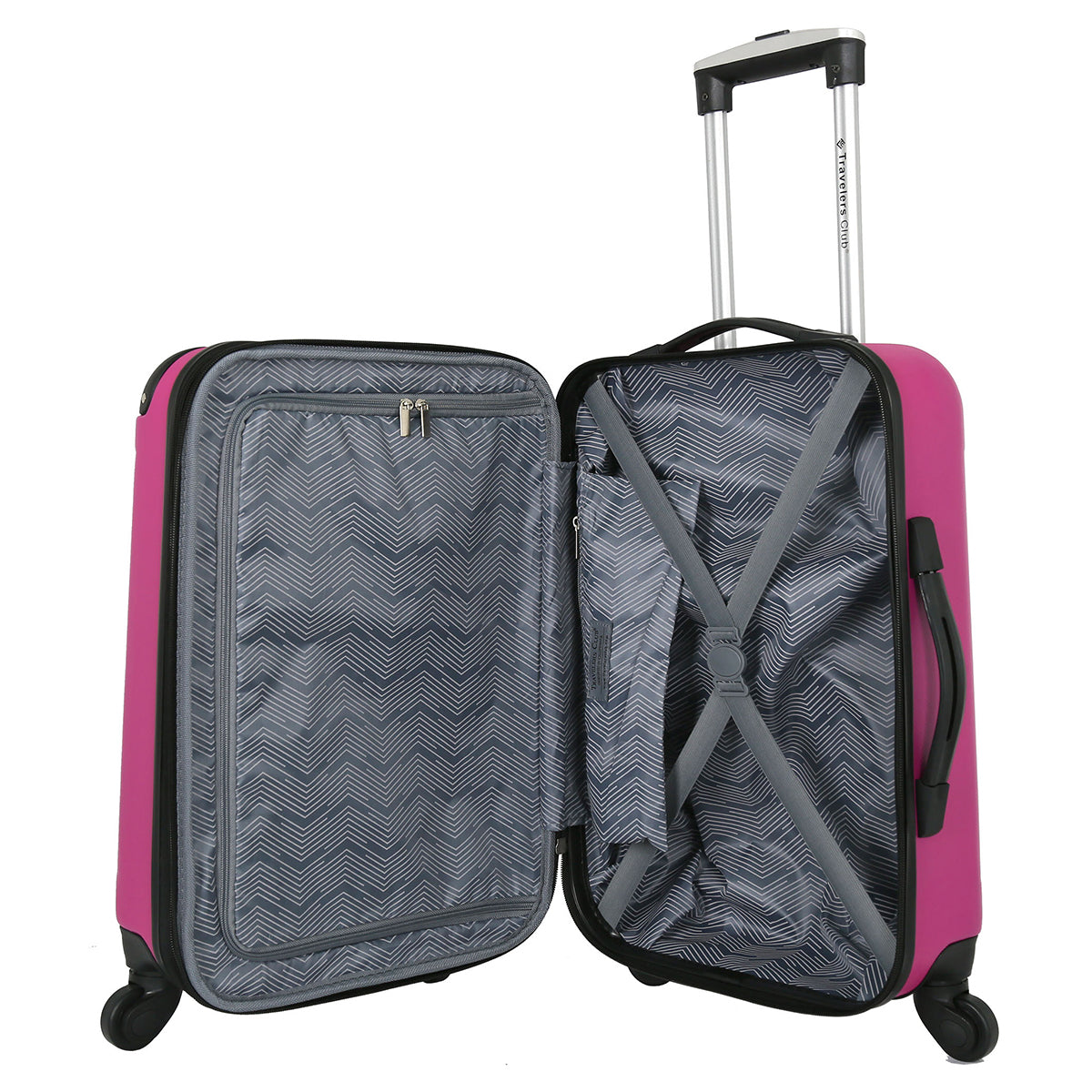 Travelers Club Chicago Expandable Spinner Carry-On Luggage