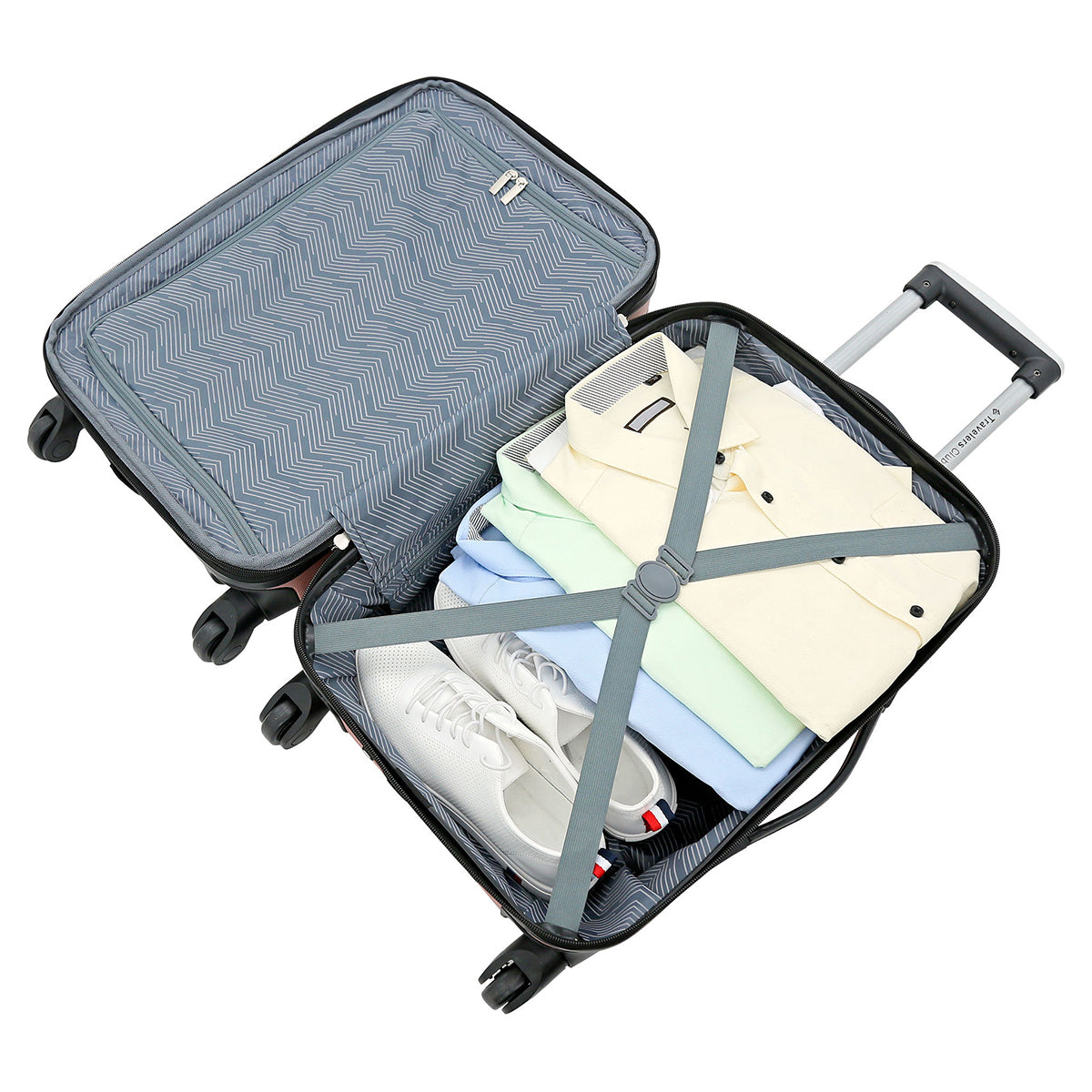 Travelers Club Chicago Expandable Spinner Carry-On Luggage