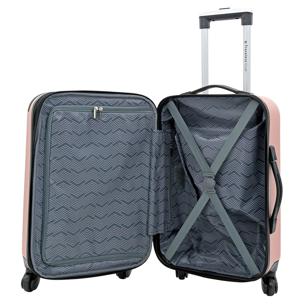 Travelers Club Chicago Expandable Spinner Carry-On Luggage