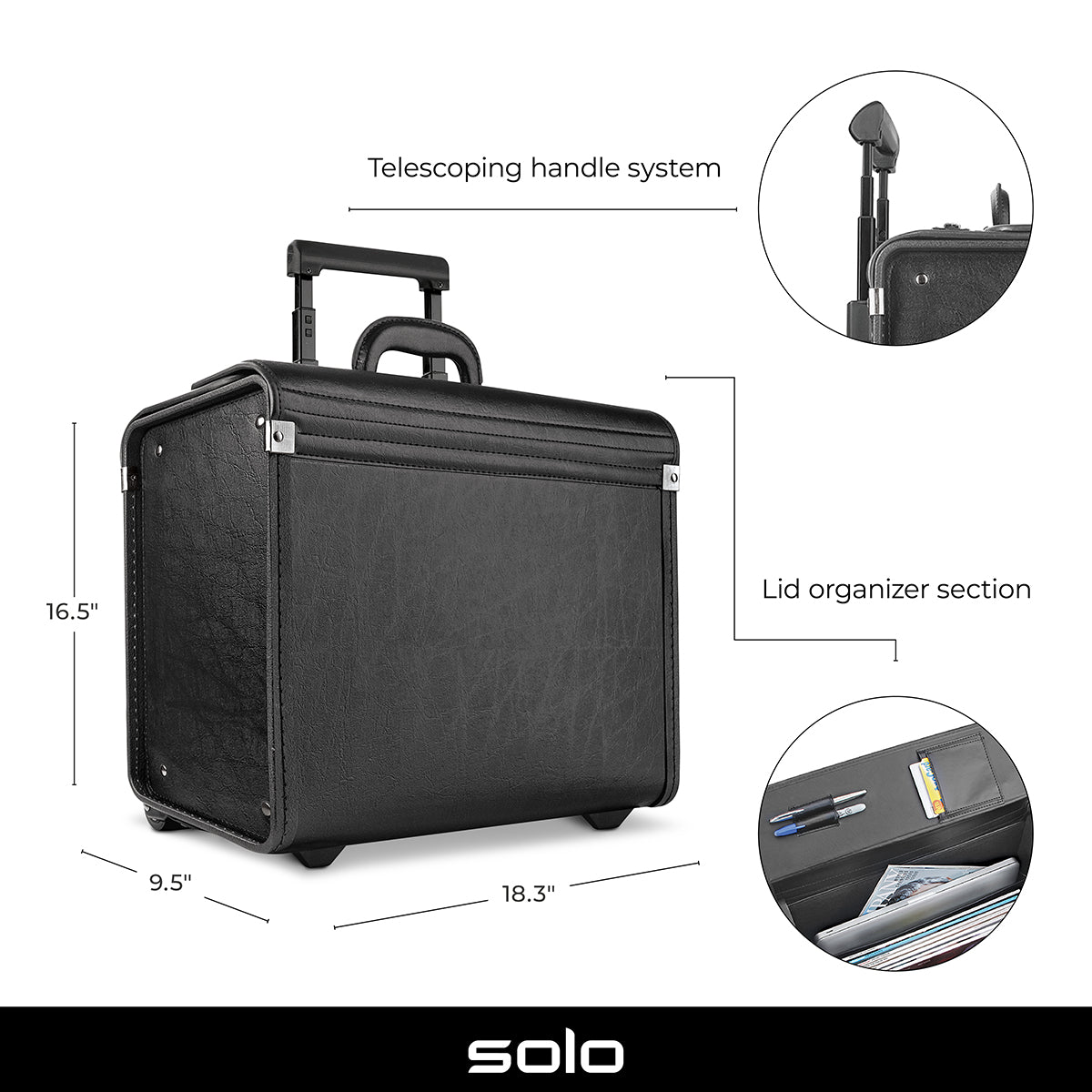 Solo Lincoln Catalog Briefcase