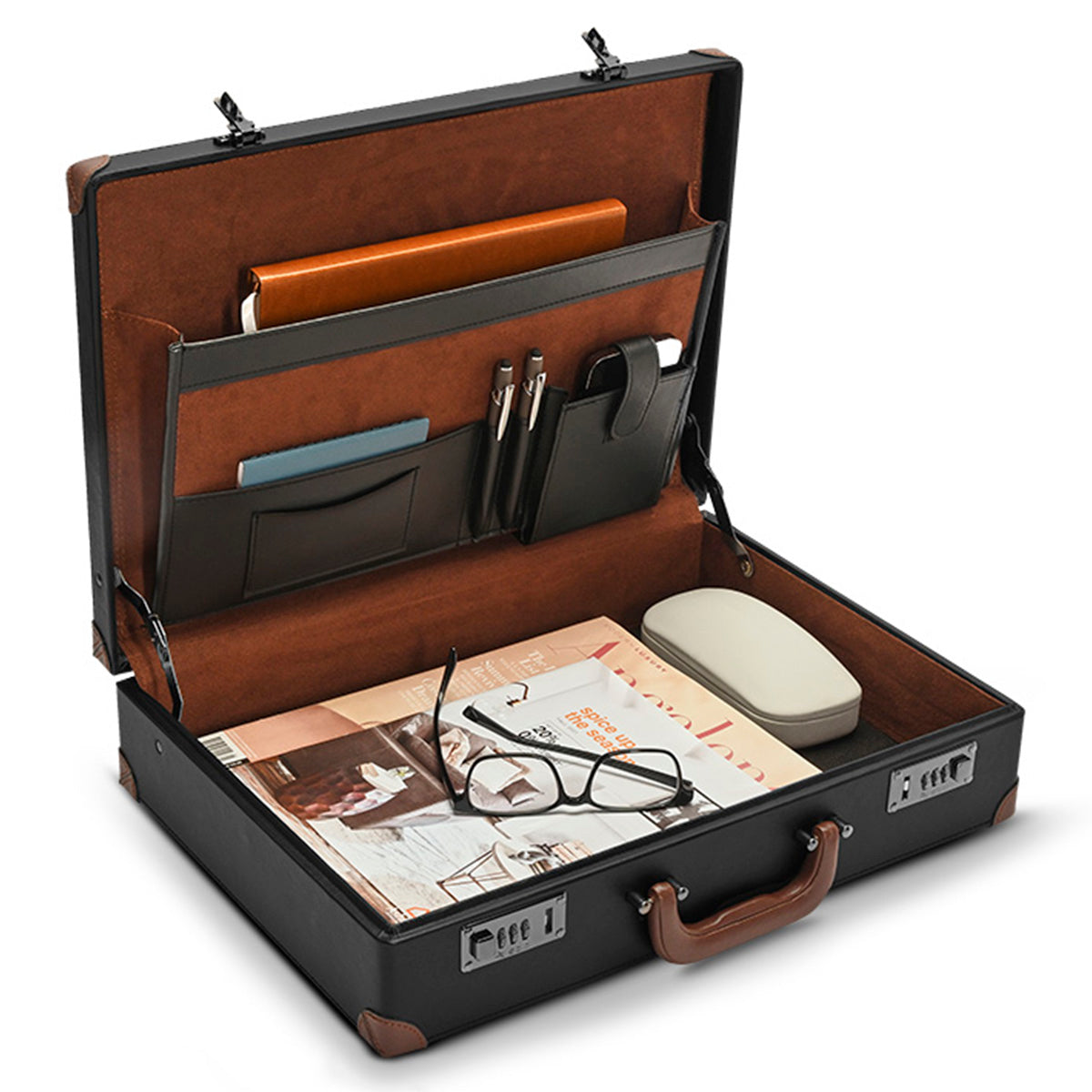 Solo Grand Central Recycled Attache Briefcase