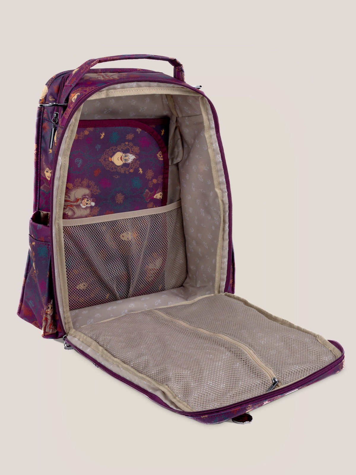 Ju-Ju-Be Disney Villains Be Right Diaper Bag Backpack - Dark Purple